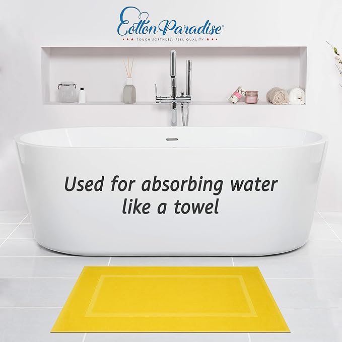 Cotton Paradise 100% Cotton Bath Mats - Image 2