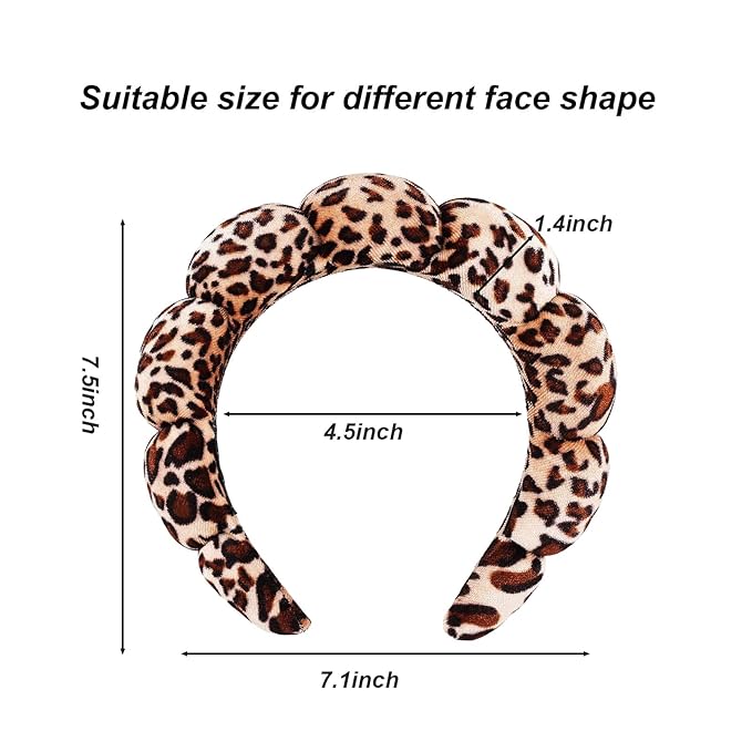Spa Headbands for Washing Face Makeup Skin Care Women Bubble Facial Beauty - Image 2