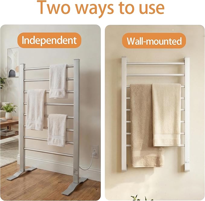ELEGANTLIFE Fast-Heating Electric Towel Warmer - Image 4