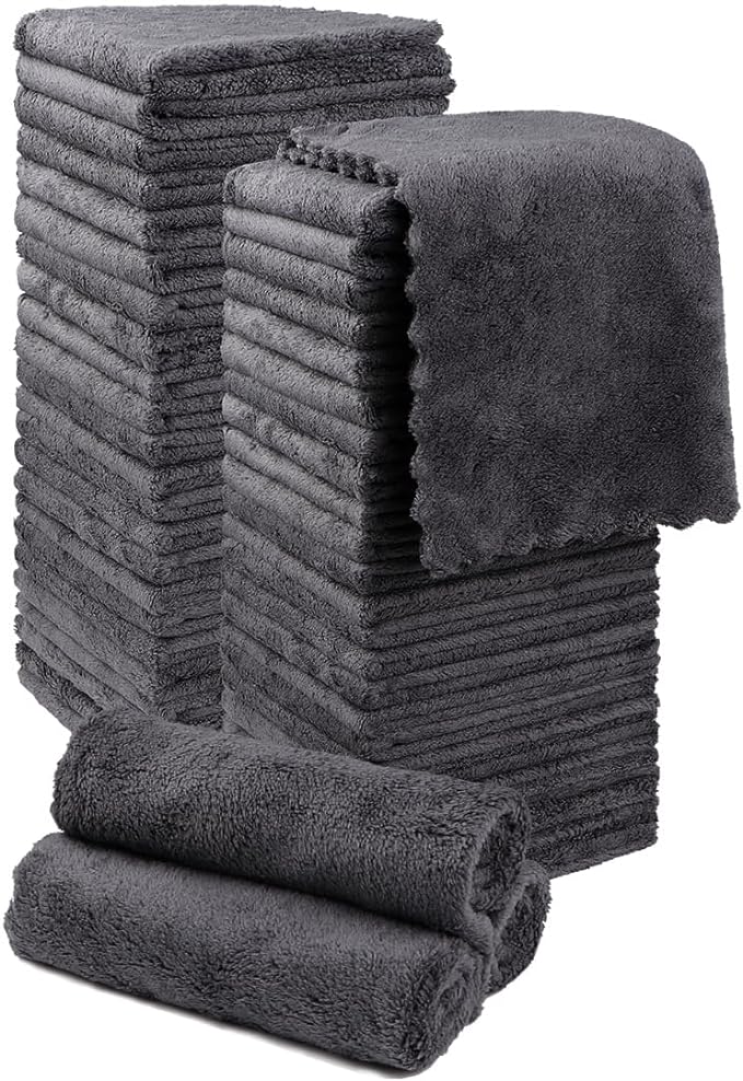 Orighty Washcloths 48 Pack, Ultra Soft Face Cloths 12 x 12 inch, Absorbent & by AllRightinOrighty