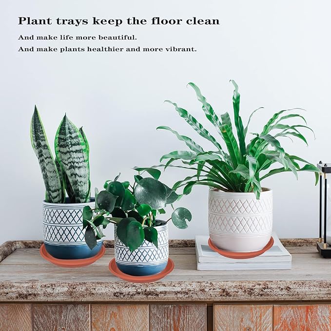 2 Pack of 22 inch Extra Large Plant Saucer, Extra-Deep 3.4" Plant Tray - Image 7