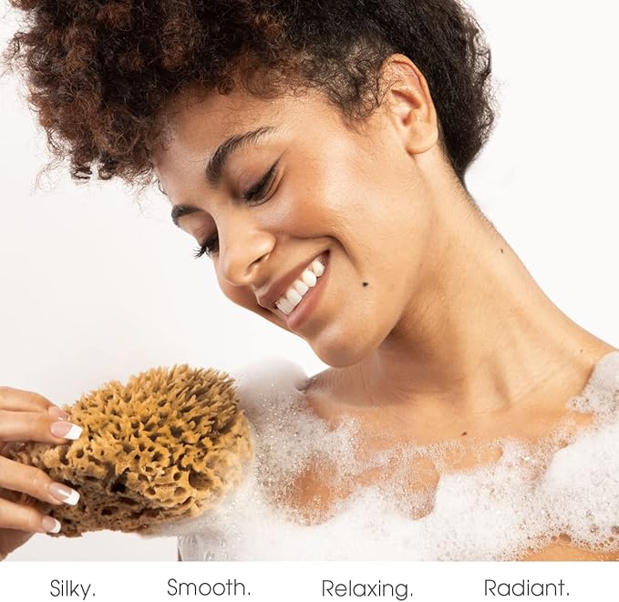 Naroa Soft Natural Sea Sponge | Gentle Loofah - Image 3