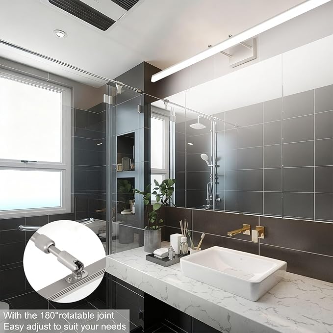 Aipsun 48inch Brushed Nickel Bathroom Llight Fixtures LED Vanity Light - Image 3