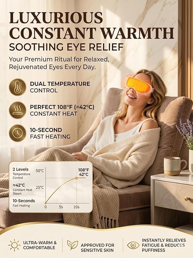 Beminda Steam Eye Therapy, Beminda Steam Therapy Pro, Steam Eye Mask - Image 4