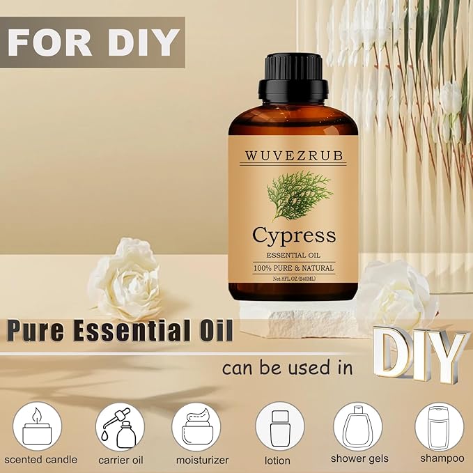 Cypress Essential Oils, 240ML Pure and Natural Essential Oil - Image 3