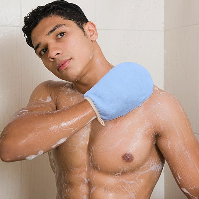 3 Pack Bath Loofah Body Sponge Brushes Loofah Exfoliating Glove Bath Shower - Image 5