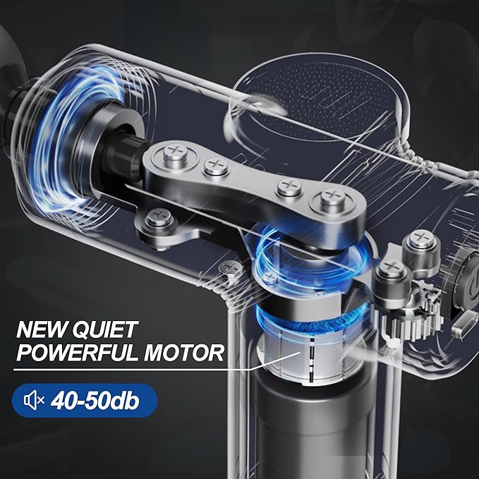 LEERCON Deep Tissue Massage Gun Portable, Mini Electric Muscle Massager - Image 6