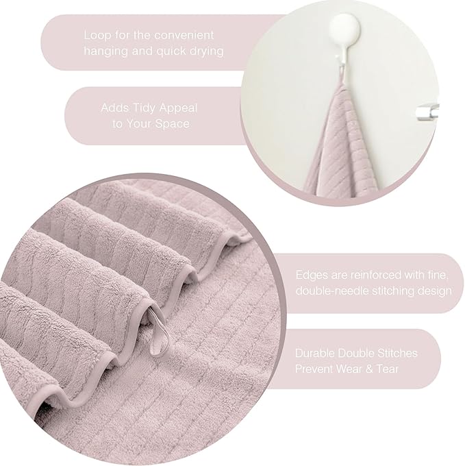 18 Piece Family Bath Towel Set Include 6 Bath Towels, 6 Hand Towels and 6 - Image 7