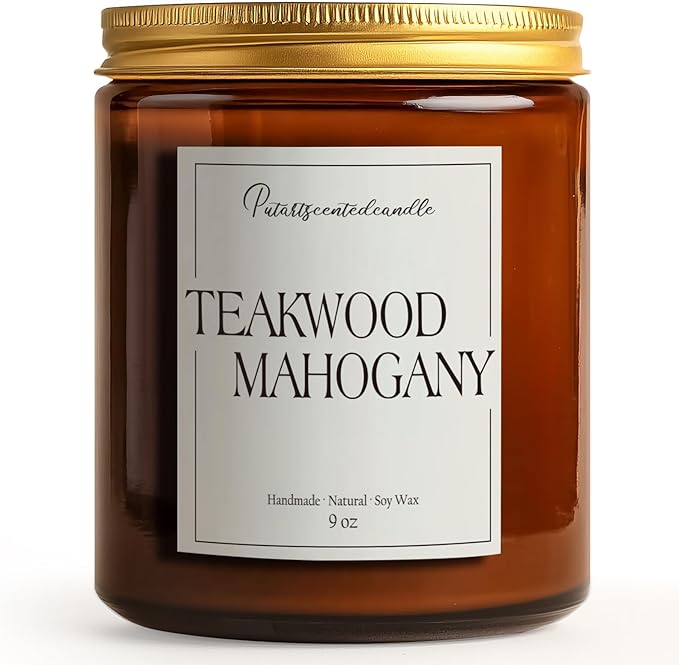 Mahogany & Teakwood Highly Scented Candles - Image 8