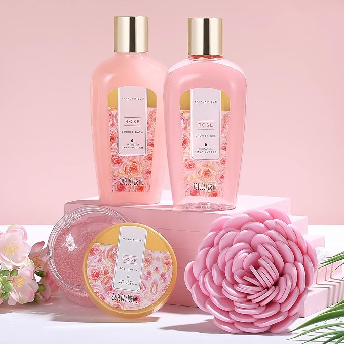 Spa Luxetique Spa Gift Baskets for Women, Bath Bombs, Body Lotion, Hand Cream - Image 3