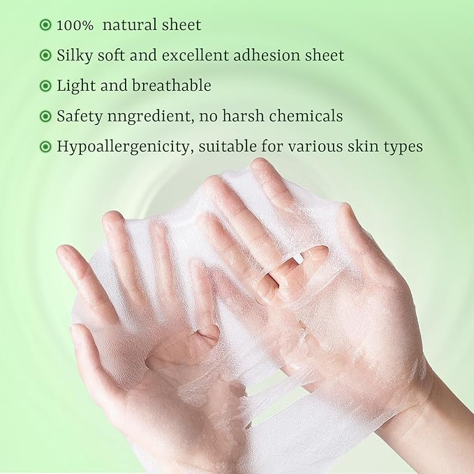 Aloe Vera Face Masks Skincare Soothing & Hydrating Face Masks Aloe Face Mask - Image 6