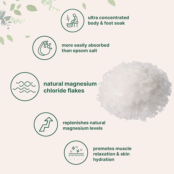 Micro Ingredients Magnesium Flakes, 6lbs | Great Alternative to Epsom Salt - Image 4