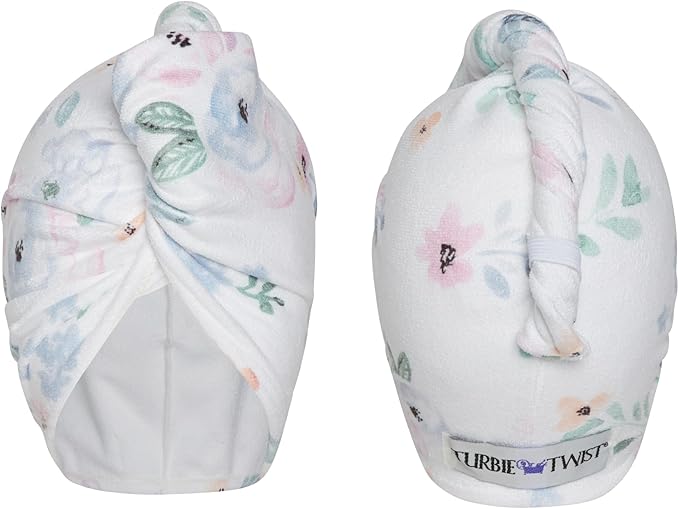 Turbie Twist Microfiber Super Absorbent Hair Towel | Watercolor Floral by TurbieTwist