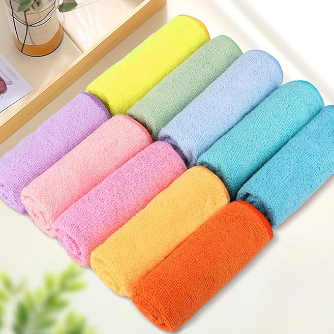 Orighty Washcloths, 20 Pack Microfiber Face Towels, Highly Absorbent and Soft - Image 8