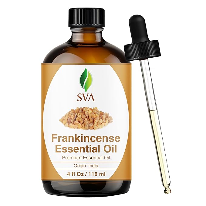 SVA Frankincense Essential Oil – 4 Fl Oz – 100% Natural Boswellia Serrata Oil by SVAORGANICS