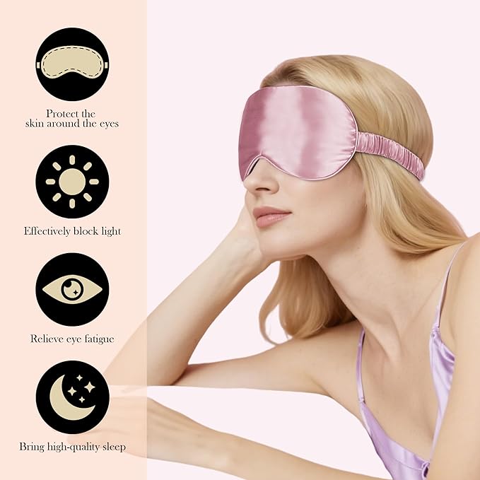 SilkDream 100% Mulberry Silk Sleep Mask Eye Mask - Image 4