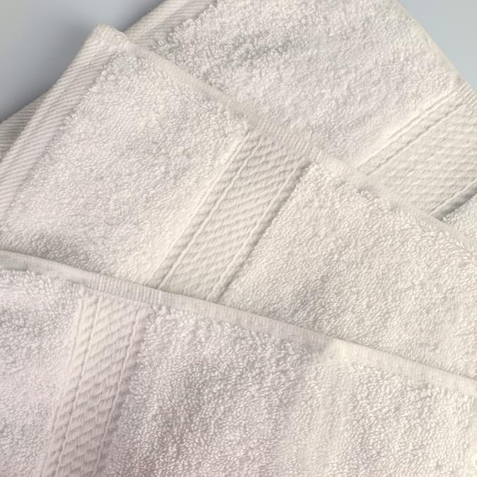SUPERIOR Egyptian Cotton Pile Hand Towel Set of 4, Ultra Soft Luxury Towels - Image 5