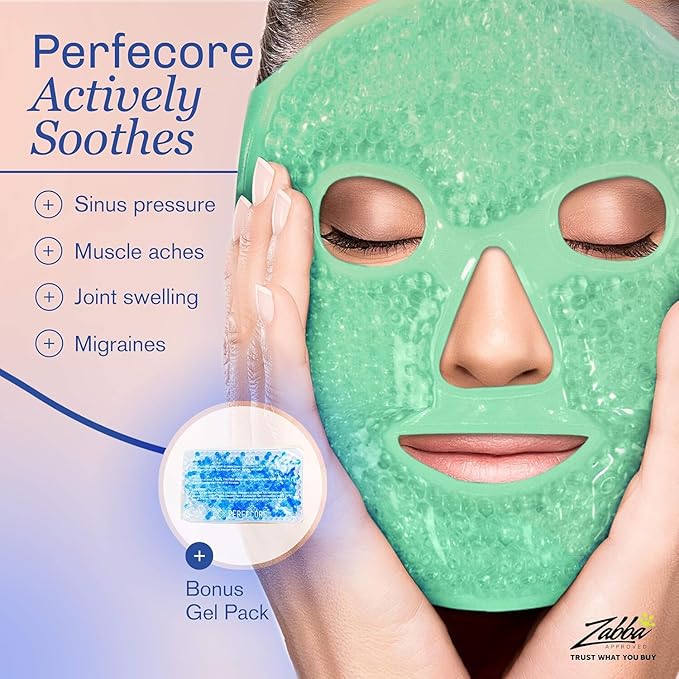 Eye Mask Get Rid of Puffy Eyes Migraine Relief, Travel Therapeutic Hot Cold - Image 2