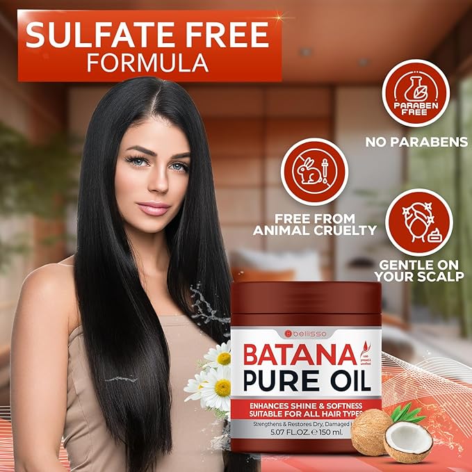 Batana Oil - Pure, Unrefined and Cold Pressed - Volumizing Hair Treatment - Image 5