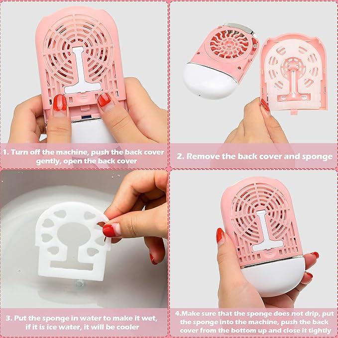Honoson 3 Pcs Nano Mister for Lash Extensions Mini USB Lash Fan Dryer for - Image 6