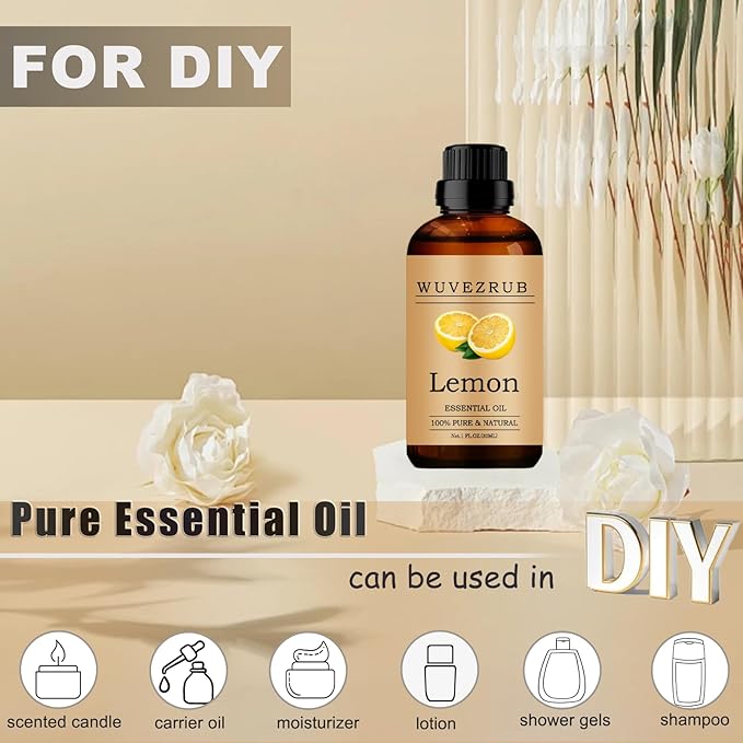 Lemon Essential Oils, 30ML 100% Pure and Natural Essential Oil - Image 3