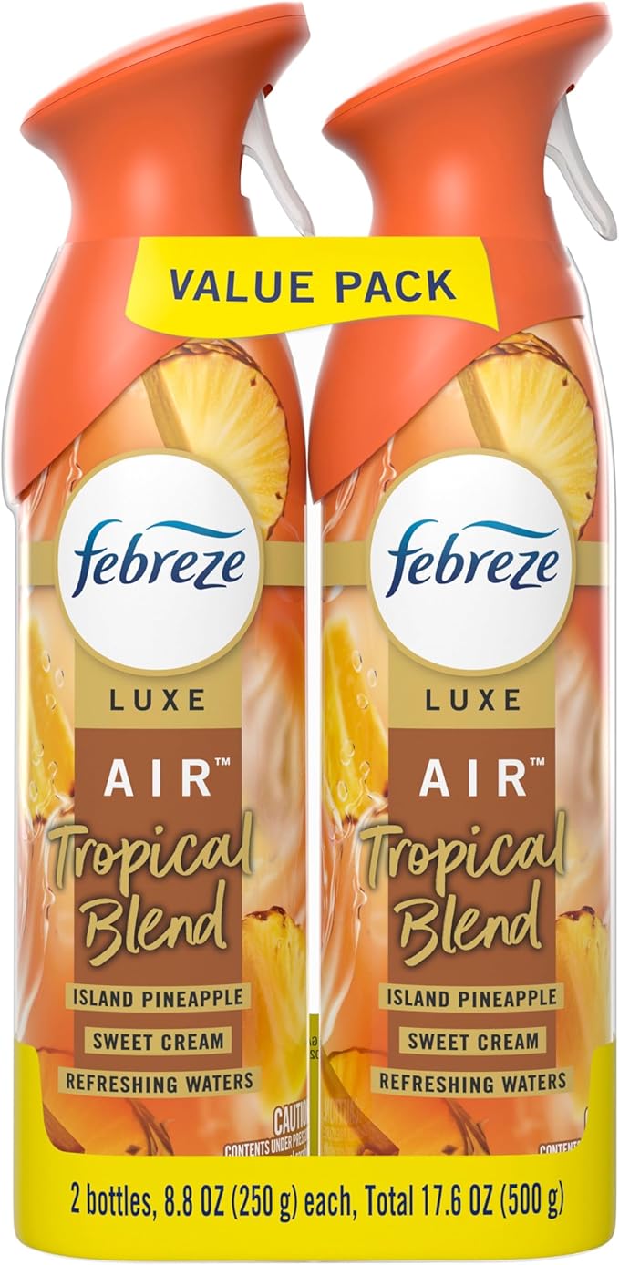Febreze Air Freshener Spray, Odor-Fighting Room Spray, Tropical Blend Scent - Image 8