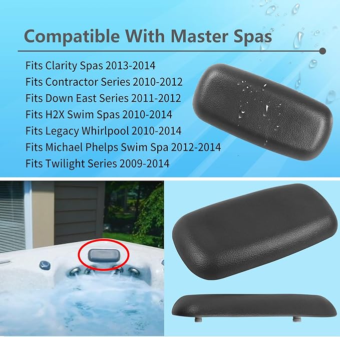 2 Pack Hot Tub Compatible with Master Spas Pillow - Image 5
