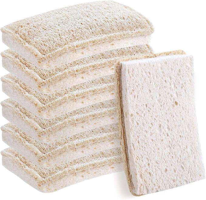 Loofah Dish Sponges Kitchen, Organic Natural Sponges by Unknown