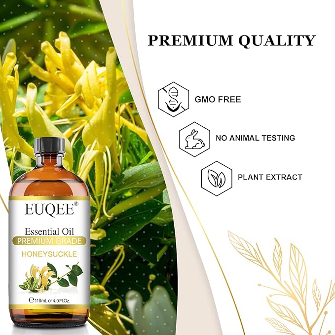EUQEE Honeysuckle Essential Oil 118ml Pure Honeysuckle Oil Premium Essential - Image 3