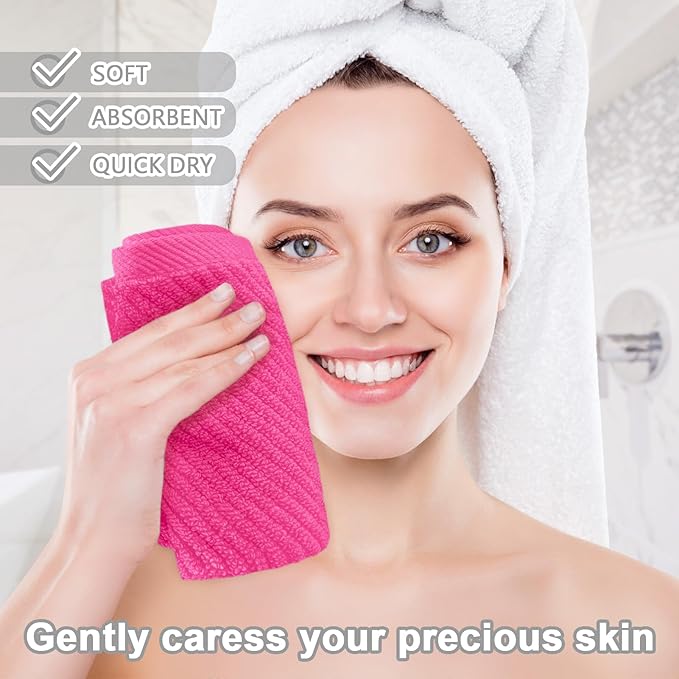 VOOVA & MOVAS Hot Pink Washcloths - Image 4