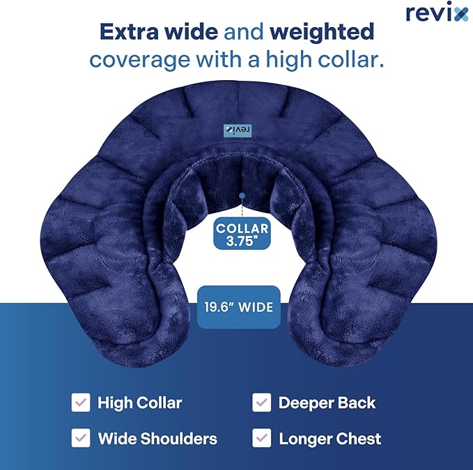 REVIX Microwave Heating Pad for Neck Shoulders and Back, Weighted Hot Neck - Image 2