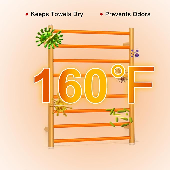 Electric Towel Warmer Rack, Heating Towel Warmer, Timer & Temperature Control - Image 4