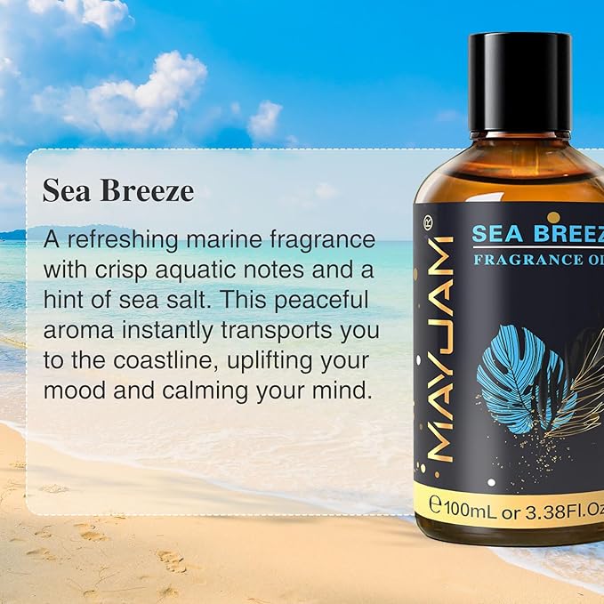 MAYJAM 100ML/3.38FL.OZ Sea Breeze Fragrance Oils - Image 3