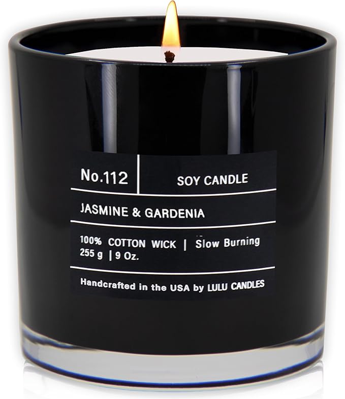 Lulu Candles | Jasmine & Gardenia | Smells Floral | Luxury Scented Soy Jar by LULUCANDLES