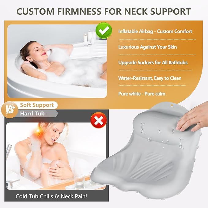 Inflatable Bath Pillows for Tub - Image 2