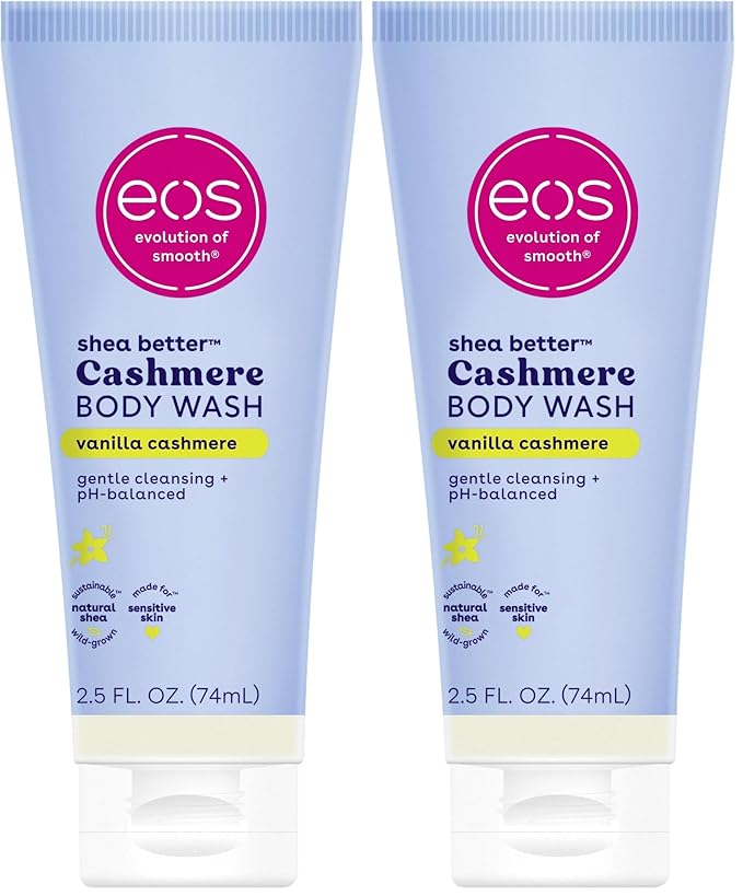 eos Travel Vanilla Cashmere Body Wash- Travel Size Essential, Toiletries by eosproducts