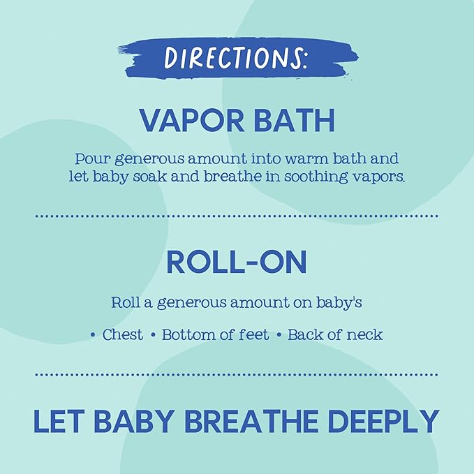 Oilogic Stuffy Nose & Cough Vapor Bath & Roll-On Essential Oil - Image 5