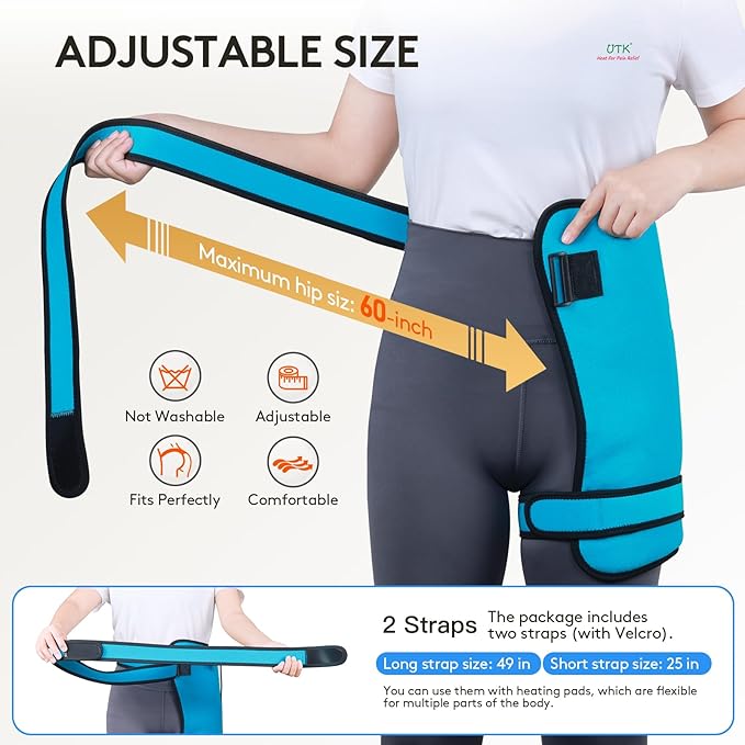 UTK Hip Heating Pad for Sciatica, 5X Far Infrared Heating Pads - Image 5