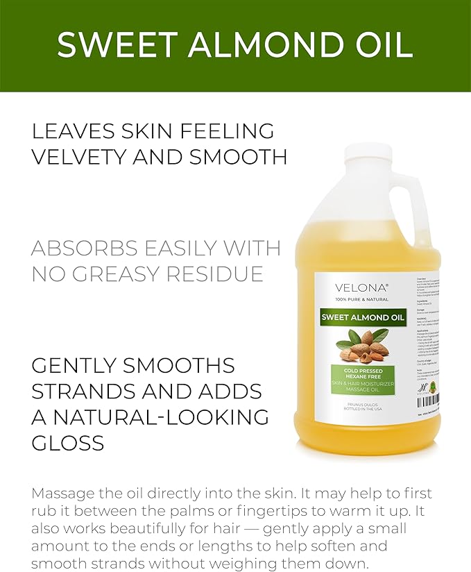 velona Sweet Almond Oil - Image 2