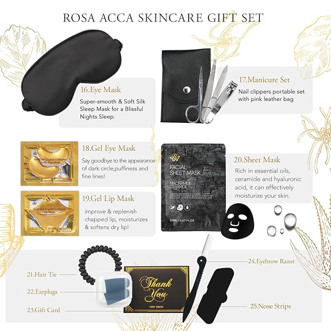 Mothers Day Gift for Mom, Body & Facial Kit Gift, Face Cream, Self Care Kit - Image 4