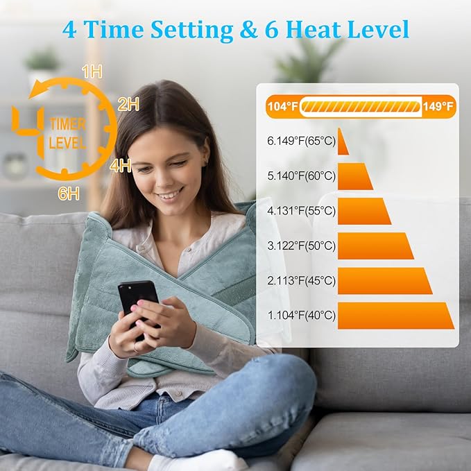 Heating Pad Back Pain Relief Electric Heating Pad - Image 3