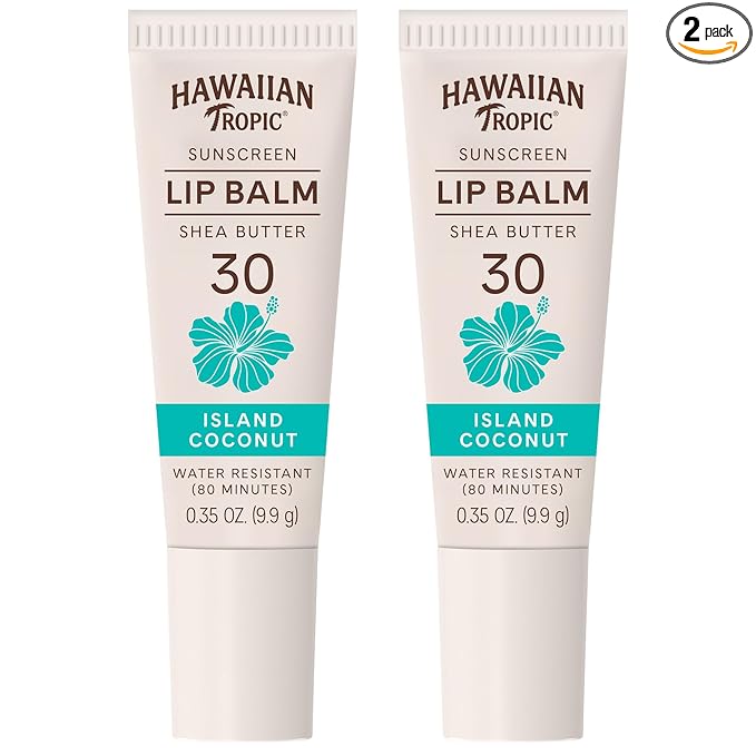 Hawaiian Tropic Lip Balm, Island Coconut, SPF 30, 0.35oz each, Twin Pack by HawaiianTropic