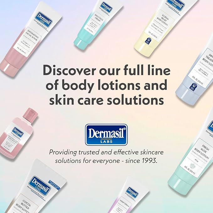 Dermasil Body Lotion, Dry Skin Treatment, Fast-Absorbing, Fragrance-Free Lotion - Image 6