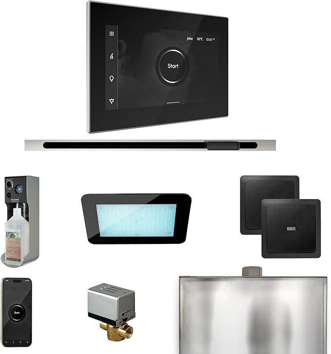 Mr Steam XDream Steam Shower Pkg w/iSteamX Control and Linear Steamhead in by MrSteam