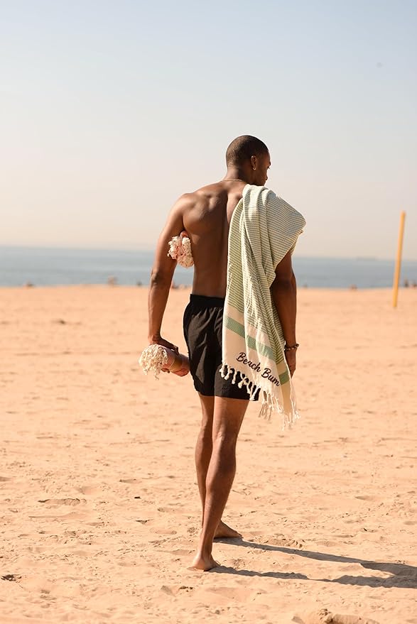 Personalized Embroidered Beach Towel | Throw Blanket, Easy Carry Sand Free - Image 9