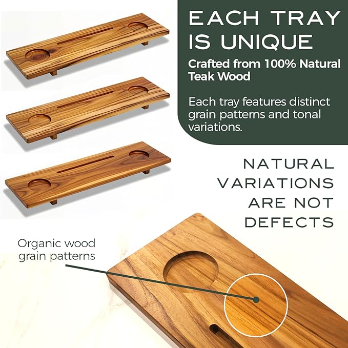 Teak Bathtub Tray for Tub 29” | Bath Tub Tray Wood for Small Tubs, Bath Tray - Image 12