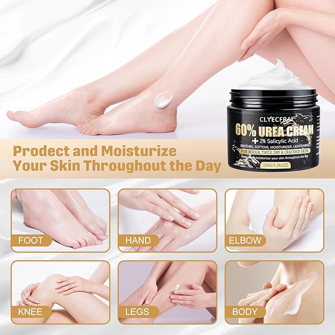 2Pack 60% Urea Cream with 2% Salicylic Acid, Urea Cream 60 Percent - Image 5
