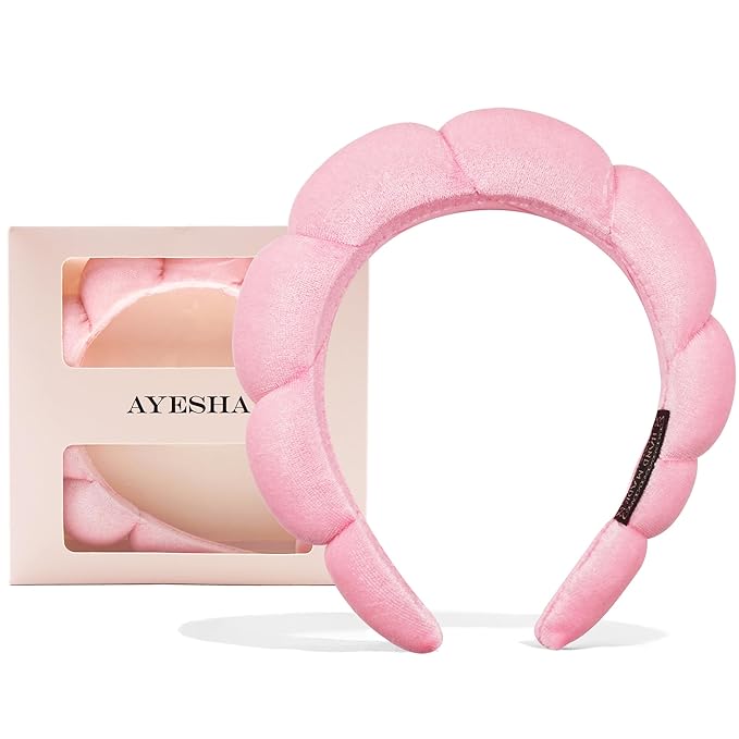 Ayesha Spa Headband for Women Sponge Headband for Washing Face Clouds Soft by AYESHA