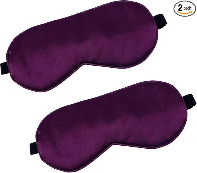 2 PCS Purple Silk Sleep Mask by Unknown