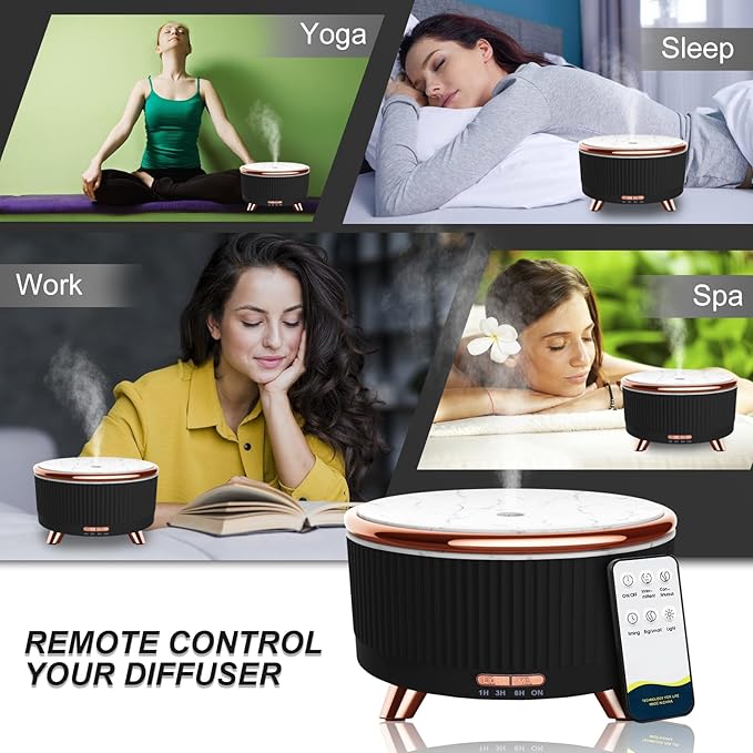 Diffusers for Essential Oils Large Room, 500ml Aromatherapy Diffuser Cool Mist - Image 5